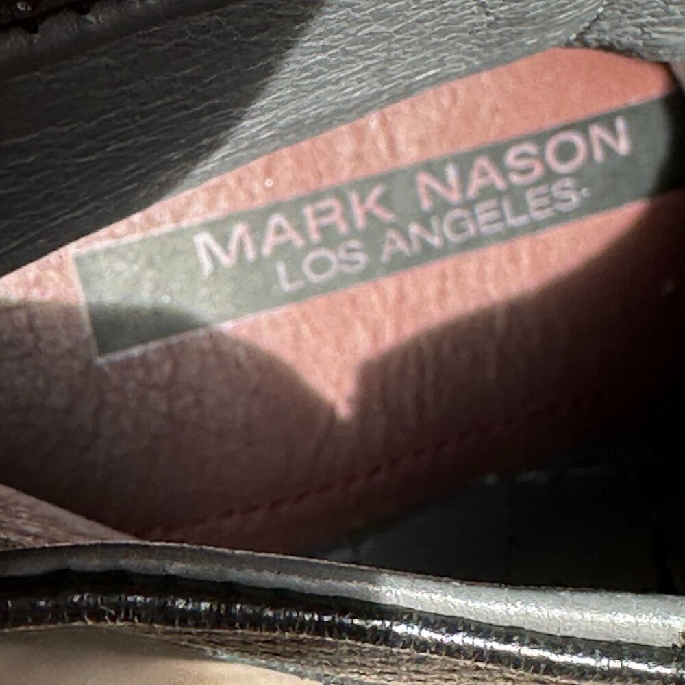 Mark Nason Black Leather Moto Biker Riding Ankle Boots Women's US  6.5 NWOT - Picture 15 of 15